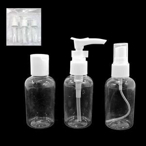 Kit Viagem Banho Plástico 3 Peças Presente