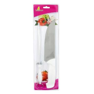 Conjunto Faca e Chaira Aço Inox Centro-Oeste Cozinha