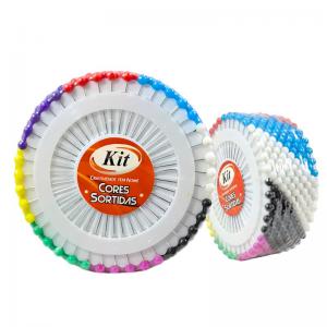 Kit Alfinetes Coloridos para Costura 490 Unidades