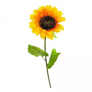 Flor Artificial Girassol Haste 50Cm Decoração Permanente Presente Criativo
