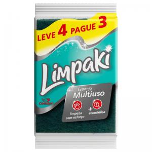 Esponja Multiuso Limpak Pacote com 4 Unidades - Mcd