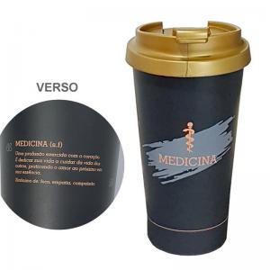 Copo Térmico Profissão com Frase (500Ml) "Medicina" - Lumni
