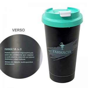 Copo Térmico Profissão com Frase (500Ml) "Farmacia" - Lumni
