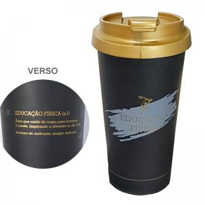 Copo Térmico com Frase (500Ml) "Educação Física" - Lumni