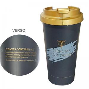 Copo Térmico Profissão com Frase (500Ml) "Ciências Contábeis" - Lumni