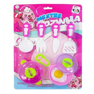 Kit Infantil Mestre na Cozinha com 9 Peças - Pica Pau - Ddc/Fjn