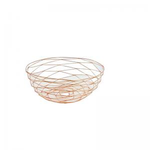 Fruteira Telada Metal Rose Gold Elegante