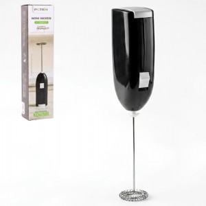 Batedor Mixer Portátil a Pilha 20cm Elétrico para Cappuccino e Bebidas