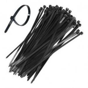 Lacre Plástico de Segurança Preto 2,3X80Mm com 100 Unidades- C.o
