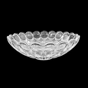 Centro de Mesa em Vidro 10X30 Cm Diamonds - C.o