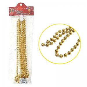 Enfeite Natal Corrente Bolinha Dourada 2,5Mt - C.o