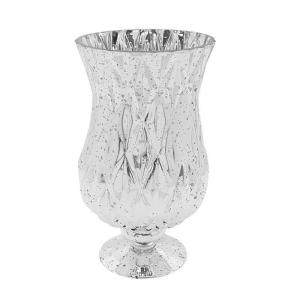 Vaso de Vidro Prata Elegante Sanpan 27Cm