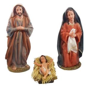 Presepio Resina Sagrada Familia com 3 Peças - Iracema