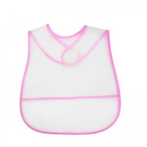 Avental Escolar Transparente Sem Estampa Feminino 28X32,2Cm com Bordas Rosa - Vmp