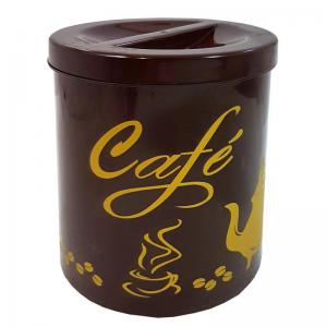Porta Mantimentos Plastico Tampa com Rosca Redondo Café 2,3 Litros - Alves Plastic