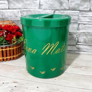 Porta Mantimentos Plastico Tampa com Rosca Redondo Erva Mate 2,3 Litros - Alves Plastic