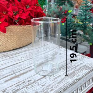 Vaso Parisiense Tubo de Vidro 19,5Cm Decoração
