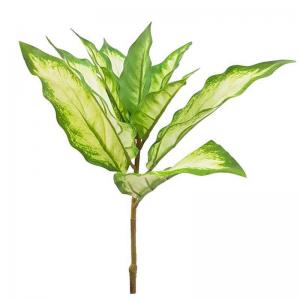 Folhagem Dieffenbachia Creme 3D com 8 Folhas - Grillo