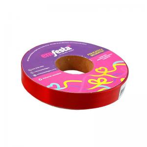 Fita Decorativa Emfesta 15Mmx50Mt. Vermelho - Emfesta