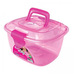 Maleta Rosa Glitter Ladybox Organizadora Infantil
