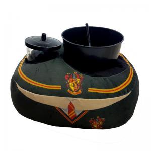 Almofada Pipoqueira com 1 Balde e 1 Copo com Canudo Gryffindor Harry Potter - Manuque
