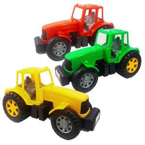 Trator Infantil Colorido Diverplas Brinquedo 12X20Cm