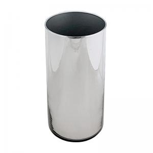 Vaso Vidro Tubo Onix Espelhado 30X14Cm - Cristais Parisiense