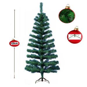Arvore Natal Pinheiro Verde 120Cm com Pe de Plástico - C.o