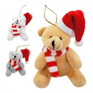 Enfeite Natal para Pendurar Boneco com Gorro e Cachecol 12Cm Unidade - Master Christmas