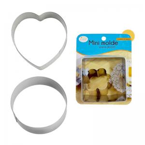 Molde Metal Coração para Biscoitos e Doces 8Cm