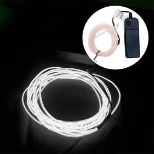 Fio Luz Led Eletroluminescente a Pilha  Branca 3 Metros - Wincy Natal