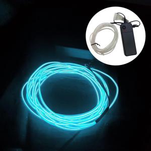 Fio Luz Led Eletroluminescente a Pilha Lazul Claro 3 Metros - Wincy Natal