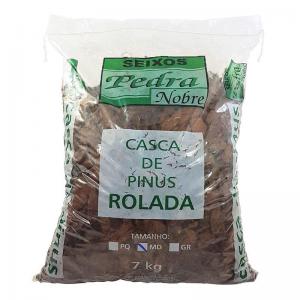 Casca de Pinus Rolada Média 7 Kg - Sanpan