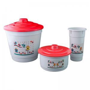 Kit Limpeza para Pia Plástico New Decor com 3 Peças - Pratic
