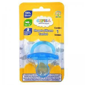 Chupeta Silicone Confort Anatomica N2 Azul - Cefisa