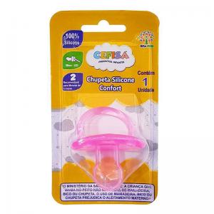 Chupeta Silicone Confort Anatomica N2 Rosa - Cefisa