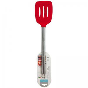 Espatula em Silicone com Cabo Inox Vermelho - Centro Oeste - Mcd