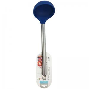 Concha Silicone Azul Marinho Cabo Inox Cozinha