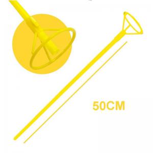 Vareta Amarela com Adaptador para Balão 50Cm - Festa