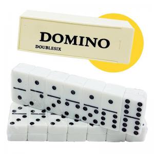 Dominó Resina com Estojo Plástico com 28 Peças - Euclides
