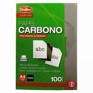 Papel Carbono para Maquina Preto com 100 Folhas - Goller
