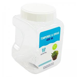 Porta Condimento Plástico Branco 400Ml Panamby