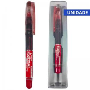 Caneta Liquid Expresso Ponta Porosa Vermelho com Estojo Unidade - Coday
