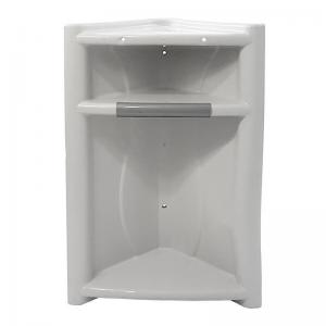 Suporte Plástico para Shampoo e Sabonete Cantoneira Branco - Arqplast