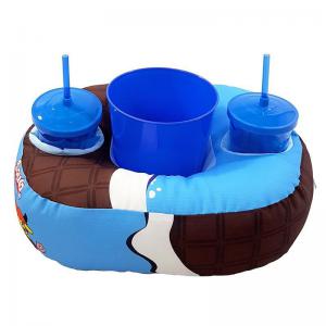 Almofada Pelucia Pipoqueira com 1 Balde e 2 Copos com Canudo Estampa Louco por Você - Manuque