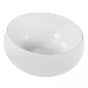 Vaso Vidro Lagoon Branco Fosco Grande - Cristais Parisense