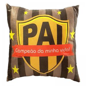 Almofada Pelúcia Quadrada Pai Campeão da Minha Vida 35X35Cm - Manuque