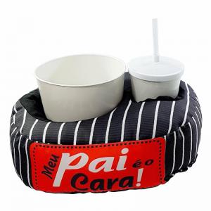 Pipoqueira com 1 Balde e 1 Copo com Canudo Meu Pai É o Cara - Manuque