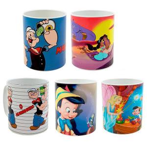 Caneca Plástica 350Ml Personagens Infantis Sortidos