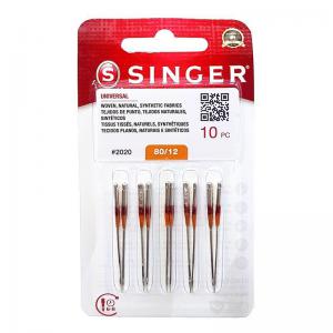 Agulha para Máquina de Costura Singer 2020-80/12 Cartela com 10 Unidades - Circulo - Mcd